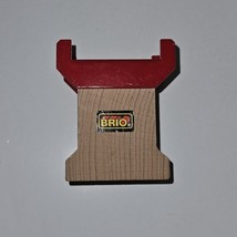 Brio Super Support Wooden Train Track Riser Stone Design Red Replacement - $9.85