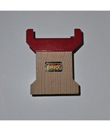 Brio Super Support Wooden Train Track Riser Stone Design Red Replacement - $9.85