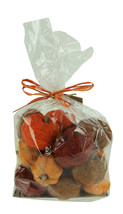 Bag of Orange Brown and Red Dried Botanical Decorative Pumpkins - £16.17 GBP