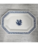 INDEPENDENCE IRONSTONE Castleton &#39;Blue Tulip&#39; 13&quot; Oval Serving Platter - $263.24 MXN