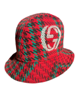 Red wool Gucci Fedora hat M - £367.70 GBP