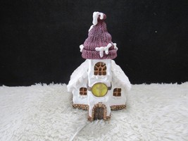 Hard Plastic/Resin Lighted Church Decorative Collectible Christmas Villa... - £7.64 GBP