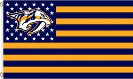 Nashville Predators Custom US Flag 3X5Ft Polyester Digital Print Banner USA - £12.75 GBP