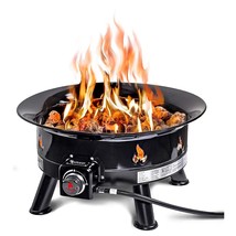 Firebowl Mega Outdoor Propane Gas Fire Pit With Uv And Weather Resistant Durable - £222.93 GBP