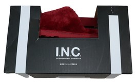 Inc International Concepts Faux-Fur Slippers Red, Large  10-11 , Indoor/... - £15.57 GBP