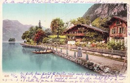 Svizzera ~ Iseltwald Am Brienzersee - Verlag F. J. B. Circa 1905 Cartolina - £8.72 GBP