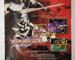 Nanobreaker Playstation 2 PS2 Konami 2005 Video Game Magazine Print Ad - $9.89