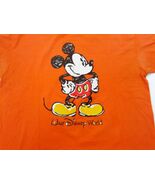 Walt Disney world orange with large mickey mouse graphics T-shirt size 2X - €18,62 EUR