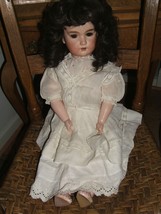 Antique CM Bergman Doll Germany Brown Eyed Composition Dressed 24 3/4&quot; - £166.95 GBP