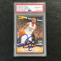 2009-10 Panini #93 Dahntay Jones Signed Card AUTO 10 PSA Slabbed Pacers - £39.86 GBP