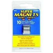 NEW MASTER MAGNETIC 7045 PACK (10) NEODYMIUM SUPER MAGNET DISCS 5825005 - £20.59 GBP
