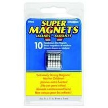 NEW MASTER MAGNETIC 7045 PACK (10) NEODYMIUM SUPER MAGNET DISCS 5825005 - $24.88