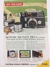 Vintage 1959 Kodak Signet 80 Camera and Baseball American Classics Print Ad - $12.11