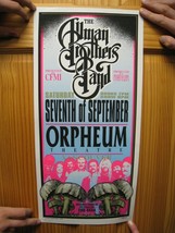 Allman Brothers Poster Seventh Of September Silk Screen Signed The - $179.29
