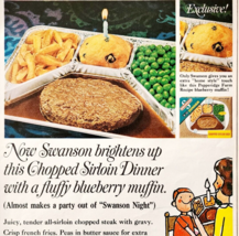 1966 Swanson Frozen TV Dinners Advertisement Vintage Campbell Soup Co DW... - $29.99