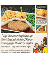 1966 Swanson Frozen TV Dinners Advertisement Vintage Campbell Soup Co DW... - $552.04 MXN