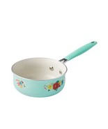 Pioneer Woman ~ BREEZY BLOSSOM ~ 1-Quart ~ Nonstick ~ Green ~ Floral Sau... - $38.44 CAD