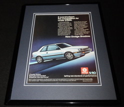 1986 Dodge Shadow 11x14 Framed ORIGINAL Vintage Advertisement - £27.25 GBP