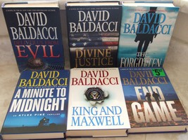 6 David Baldacci BEST-SELLING Novels Hardcovers With Dust Jackets Vgc - £7.59 GBP