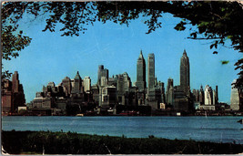 Lower Manhattan from Governor&#39;s Island, New York City  Vintage POSTCARD (A5) - £3.51 GBP