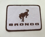 FORD BRONCO WHITE BROWN 4x4 SEW/IRON PATCH EMBROIDERED PONY HORSE RODEO SUV - £10.33 GBP