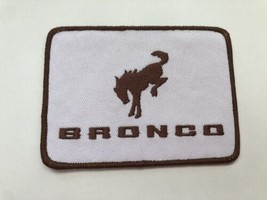 Ford Bronco White Brown 4x4 SEW/IRON Patch Embroidered Pony Horse Rodeo Suv - £10.17 GBP