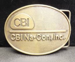 Vintage CBI Na-Con, Inc 3.25&#39;&#39; Belt Buckle (E) - $25.90 CAD