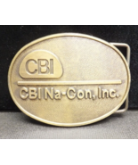 Vintage CBI Na-Con, Inc 3.25&#39;&#39; Belt Buckle (E) - $19.00
