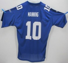 Reebok NFL Players On Field New York Giants Eli Manning #10 Blue Jersey Mens XL - £41.93 GBP