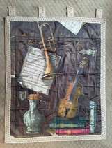 Mid century Italian printed Music Still life Tapestry - £155.26 GBP
