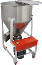 165Lbs 110V 304Stainless Steel Feed Mixer Granular Plastic Blender - £814.20 GBP