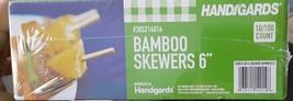 Bamboo Skewers 6” Sealed Box 1000 count “Hand Gards” Commercial Grade Skewers - £13.44 GBP