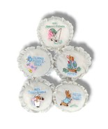 Vintage Beatrix Potter Peter Rabbit Nursery Decor Toys Embroidered Lace ... - £15.67 GBP