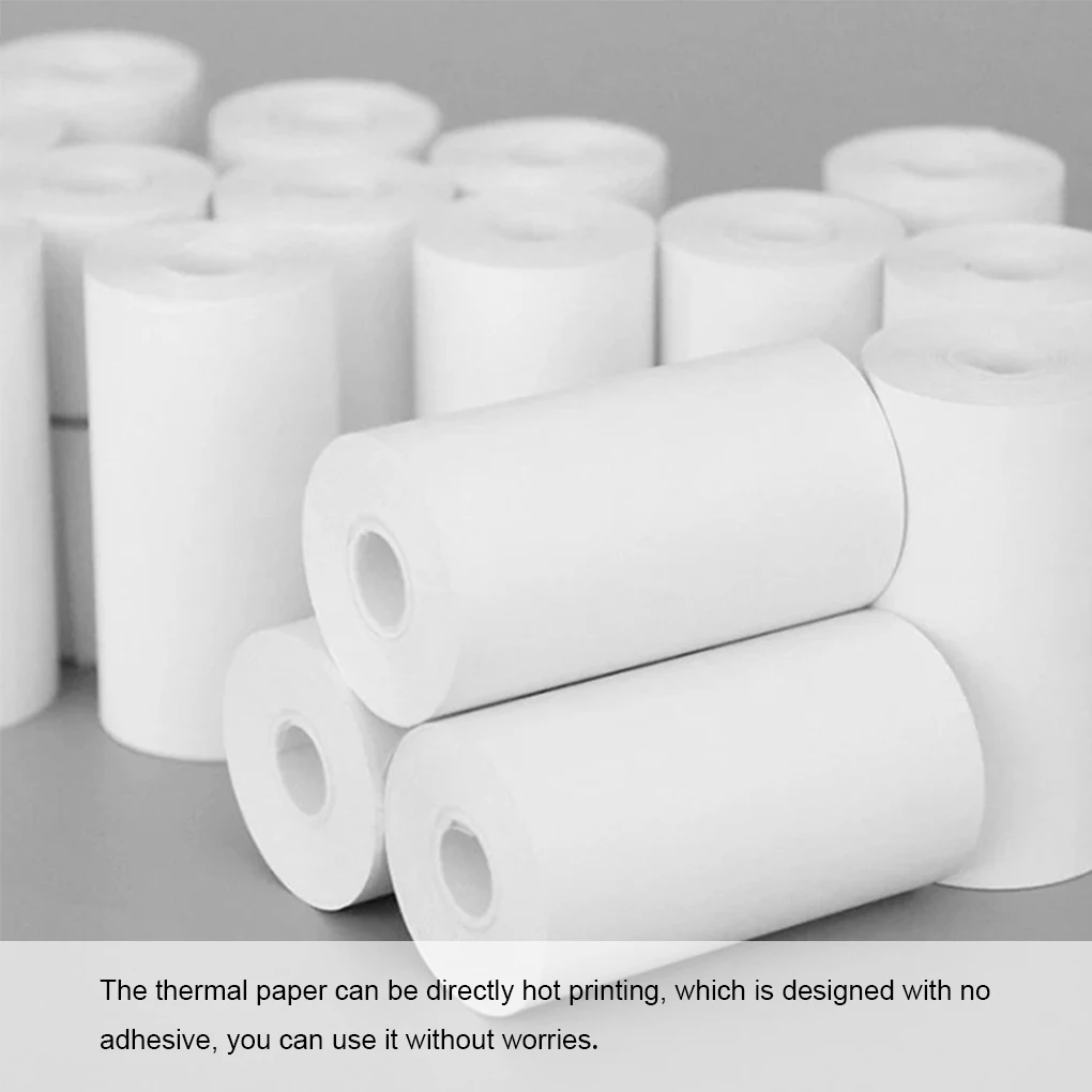 Play 10 Rolls White Play Camera Wood Pulp Thermal Paper Instant Print Play Camer - £23.23 GBP