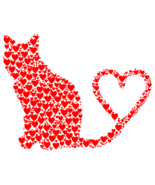 Heart Cat , png , Svg Cut File digital download - $0.99