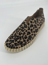 Ilse Jacobsen Slip On Sneaker Sz 41 Brown Leopard Print Leather Perforat... - $49.00