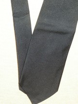 Gianni Versace Italy Neck Tie/Necktie Silk solid black 58&quot;x3.75&quot; - £37.76 GBP