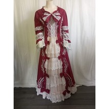 Renaissance Ball Gown Costume Red Victorian Dress Princess Lolita Cospla... - £63.56 GBP