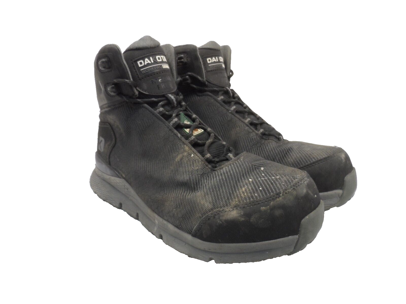 DAKOTA Men&#39;s 2411 Mid-Cut FreshTech Comp Toe Comp Plate Work Boot Black ... - $28.49