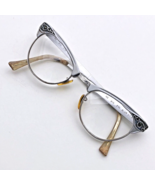 Vintage M/C Cat Eye Glasses Frames Aluminum Eyeglasses 1/10 12KGF 22 Silver ASIS - $29.99
