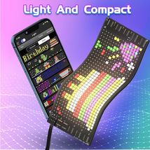 Customizable LED Display, Flex LED Panel Sticker, Remote Control, Custom - £75.67 GBP