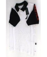 Nautica Boy&#39;s 100 White Small 8 Shirt 100% Cotton Logo Polo Short Sleeve... - $19.99