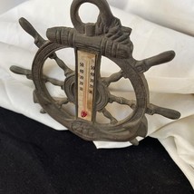 Vintage Brass Ship&#39;s Rudder Thermometer - $52.17