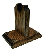 Oak Wooden Gun Rack Western Revolver Handgun Pistol Stand Table Display ... - $465.43 MXN