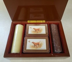 1987 Giordano Art Open Fields Playing Cards &amp; Poker Chip Set in Box Enesco - £27.08 GBP