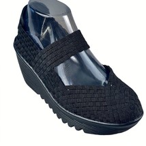 BM Berine Mev. Lulia Shoes Slip-on style Black Woven Stretch Women&#39;s 38 ... - £24.76 GBP