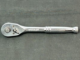 STANLEY 1/4&quot; DRIVE RATCHET 91-928, QUICK RELEASE, REVERSIBLE, 5 1/4&quot; LON... - $9.89