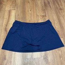 Lands End Womens Solid Navy Blue Swim Skirt Bikini Brief Bottom Plus Siz... - £21.96 GBP