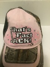 Women’s Duck Dynasty Uncle Si &quot;That&#39;s A Fact Jack!&quot; Cap Pink Camo Embroidered - £8.70 GBP