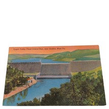 Postcard Tygart Valley Flood Control Dam Grafton West Virginia Chrome Un... - $4.84